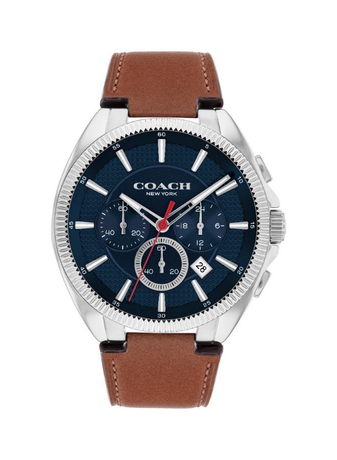 COACH Jackson Collection Chronograph Quartz Watch For Men With Brown Leather Strap - 14602683 - Image 1
